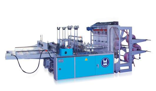 Napkins, Flat Bag, Shopping Bag Making Machine with 4 Photo-Cells and Side Sealing